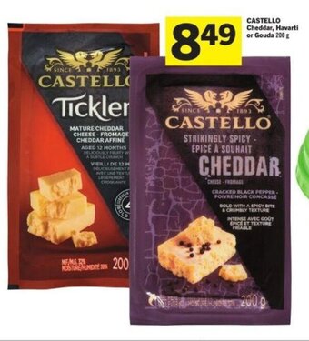 Foodland CASTELLO Cheddar, Havarti or Gouda 200 g offer