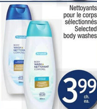 Jean Coutu Selected body washes offer
