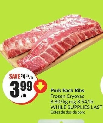 FreshCo Pork Back Ribs offer