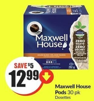FreshCo Maxwell House Pods 30 pk offer