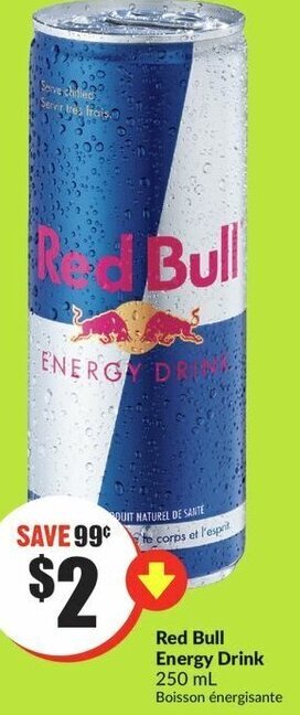 FreshCo Red Bull Energy Drink 250 mL offer