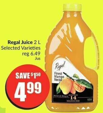 FreshCo Regal Juice 2 L offer