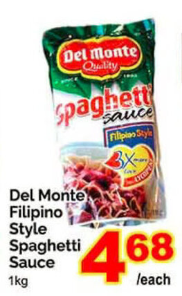 T&T Supermarket Del Monte Filipino Style Spaghetti Sauce 1kg offer