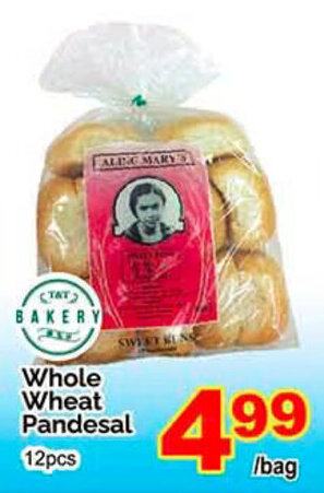 T&T Supermarket Whole Wheat Pandesal 12 pcs offer