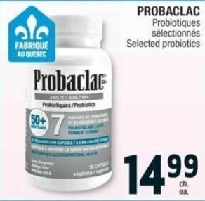 Jean Coutu PROBACLAC Selected probiotics offer