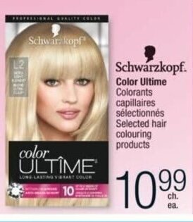 Jean Coutu Schwarzkopf Color Ultime Selected hair colouring products offer