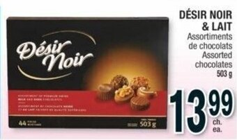 Jean Coutu DÉSIR NOIR & LAIT Assorted chocolates 503 g offer