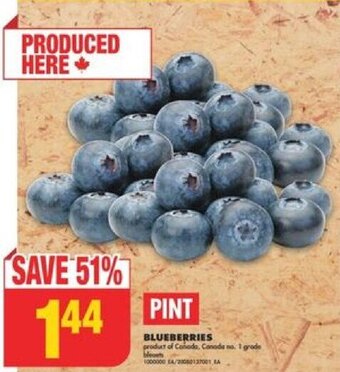 No Frills BLUEBERRIES offer