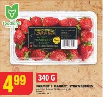 No Frills FARMER'S MARKET STRAWBERRIES 340 G offer