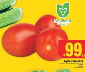 No Frills ROMA TOMATOES offer