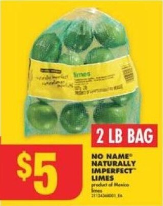 No Frills NO NAME NATURALLY IMPERFECT LIMES 2 LB BAG offer