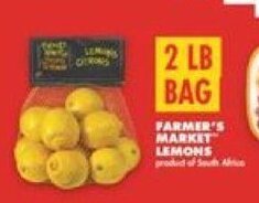 No Frills FARMER'S MARKET LEMONS 2 LB BAG offer