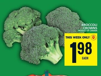 Food Basics BROCCOLI CROWNS offer