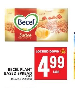 Food Basics BECEL PLANT BASED SPREAD offer