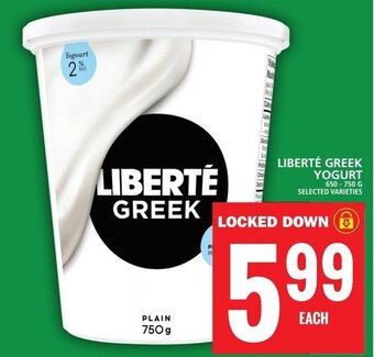 Food Basics LIBERTÉ GREEK YOGURT offer