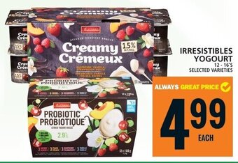 Food Basics IRRESISTIBLES YOGOURT offer