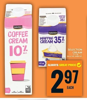 Food Basics SELECTION CREAM offer