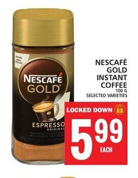 Food Basics NESCAFÉ GOLD INSTANT COFFEE offer