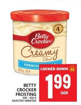 Food Basics BETTY CROCKER FROSTING offer