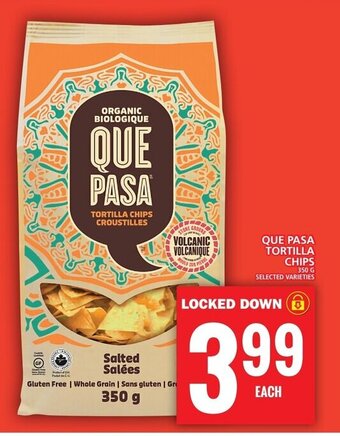 Food Basics QUE PASA TORTILLA CHIPS offer