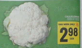 Food Basics CAULIFLOWER offer