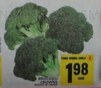 Food Basics BROCCOLI CROWNS offer