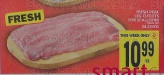 Food Basics FRESH VEAL LEG CUTLETS FOR SCALLOPINI offer