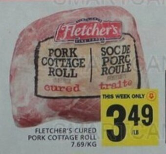 Food Basics FLETCHER'S CURED PORK COTTAGE ROLL offer