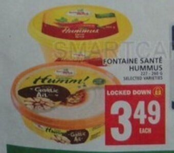 Food Basics FONTAINE SANTÉ HUMMUS offer