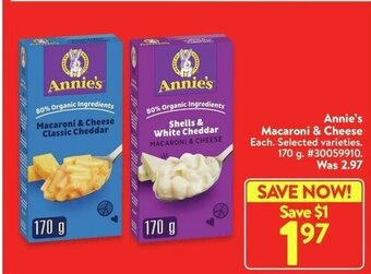 Walmart Annie's Macaroni & Cheese offer
