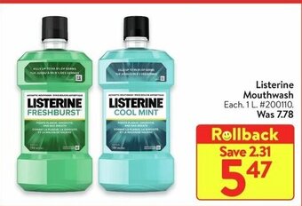 Walmart Listerine Mouthwash offer