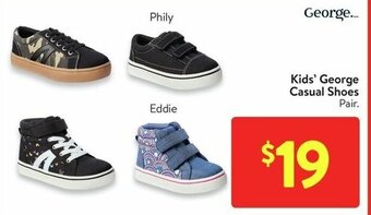 Walmart Kids' George Casual Shoes offer