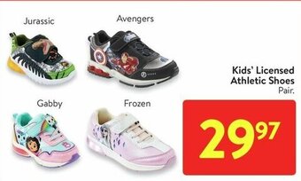 Walmart Kids' Licensed Athletic Shoes offer