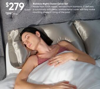 Sleep Country Bamboo nights duvet cover set offer