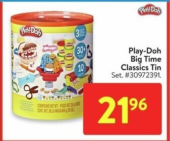 Walmart Play-Doh Big Time Classics Tin offer