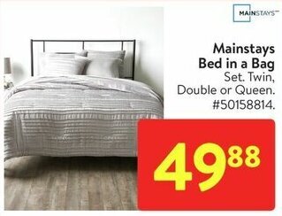 Walmart Mainstays Bed in a Bag offer