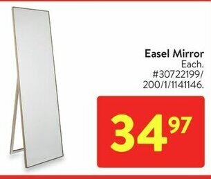 Walmart Easel Mirror offer
