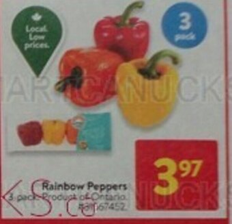 Walmart Rainbow Peppers offer