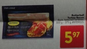 Walmart Butterball Turkey Bacon offer