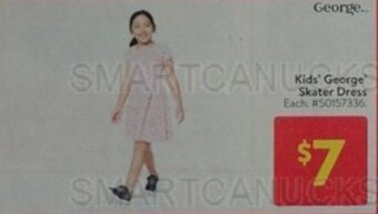 Walmart Kids' George Skater Dress offer