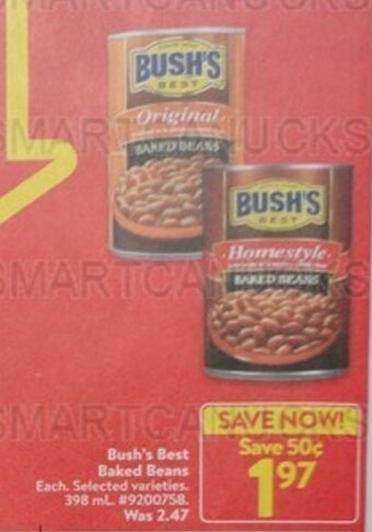 Walmart Bush's Best Baked Beans offer
