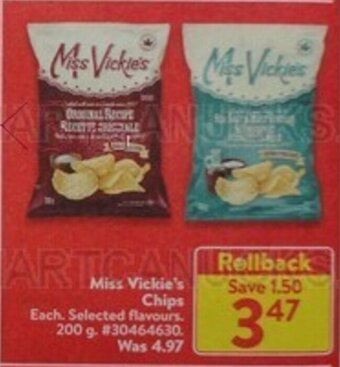 Walmart Miss Vickie's Chips offer