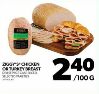 Real Canadian Superstore ZIGGY'S CHICKEN OR TURKEY BREAST offer