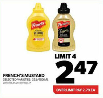 Real Canadian Superstore FRENCH'S MUSTARD offer