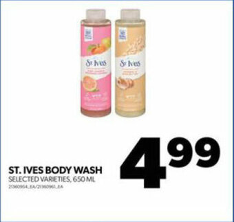 Real Canadian Superstore ST. IVES BODY WASH, 650 ML offer