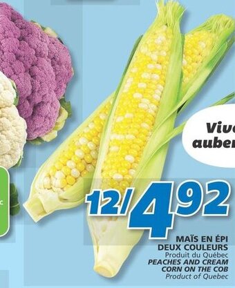 IGA PEACHES AND CREAM CORN ON THE COB offer