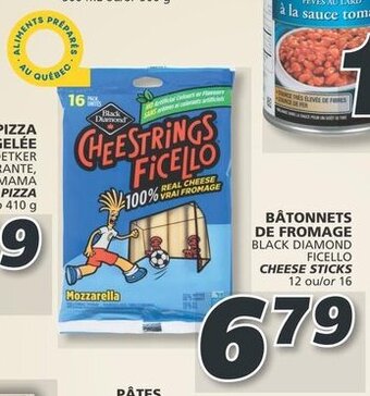 IGA BLACK DIAMOND FICELLO CHEESE STICKS 12 or 16 offer