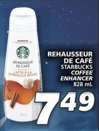 IGA STARBUCKS COFFEE ENHANCER 828 mL offer