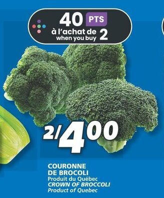IGA CROWN OF BROCCOLI offer