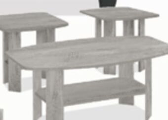Surplus Furniture 3pc table set only offer